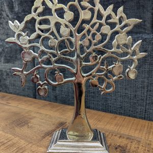 Deko Lebensbaum | Dekoration | Aluminum vernickelt | 34cm hoch