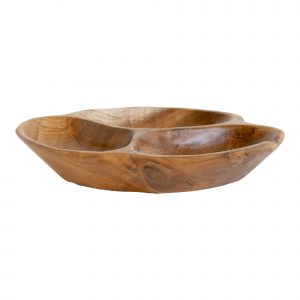 Nola Teak Bowl, Bowl in teak, nature, Ø30x5 cm